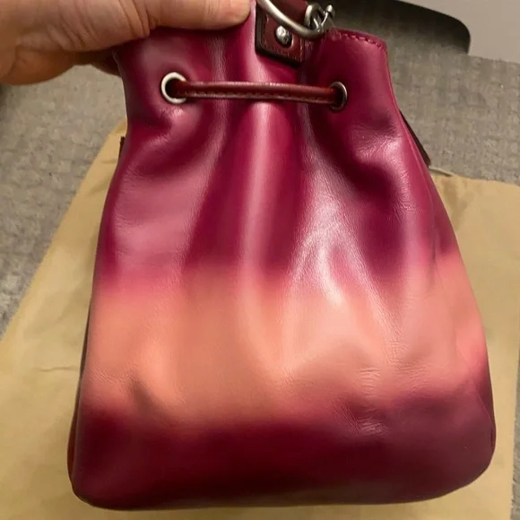 Patricia Nash Pink Ombre Leather Shoulder Bag - Picture 4 of 10